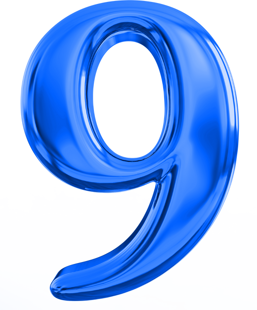 Blue Number 9